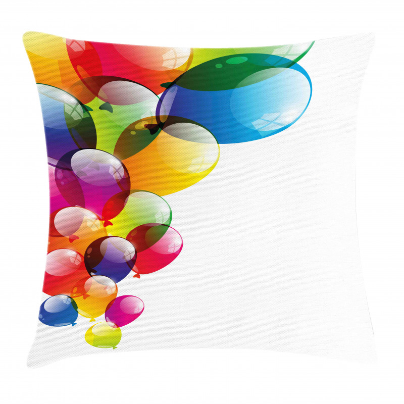 Vibrant Balloons Joy Pillow Cover