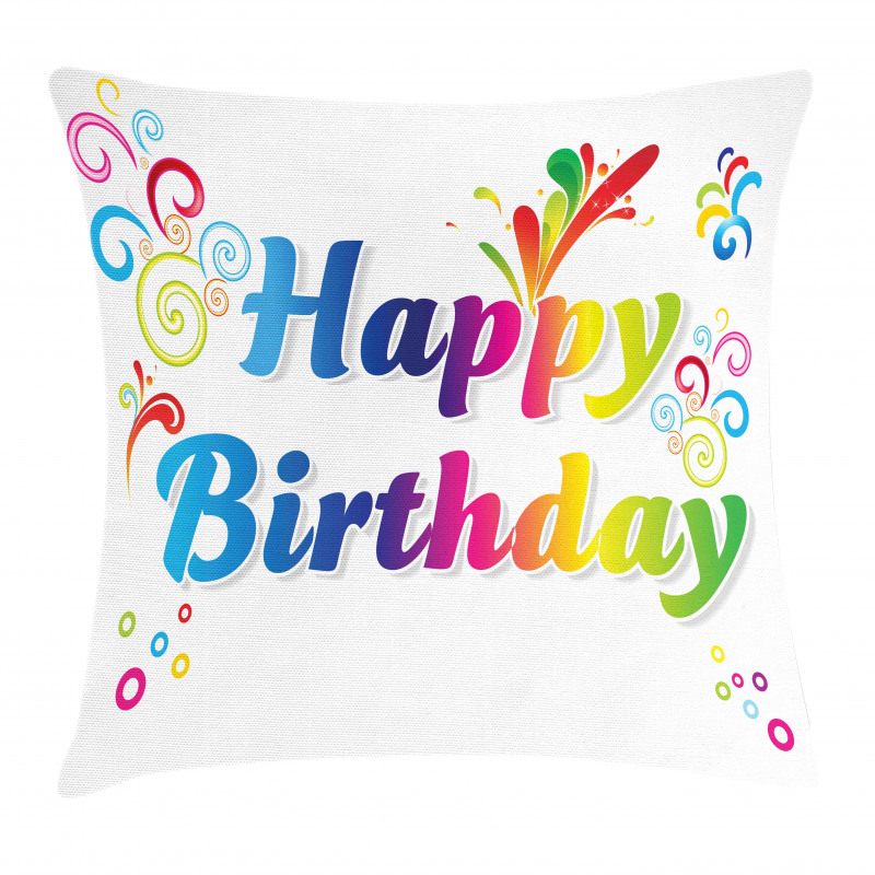 Birthday Message Pillow Cover