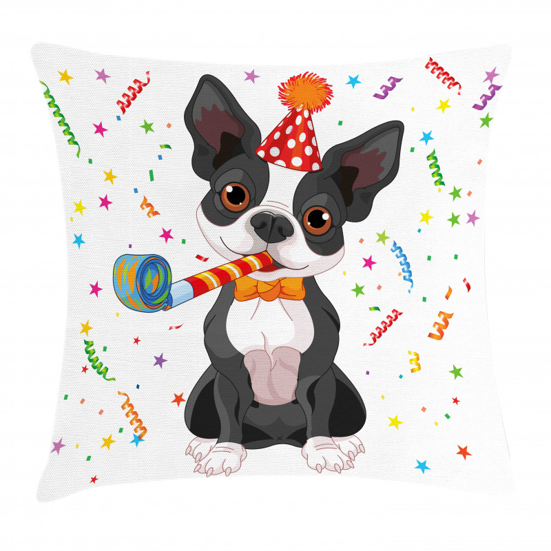 Boston Terrier Dog Pillow Cover