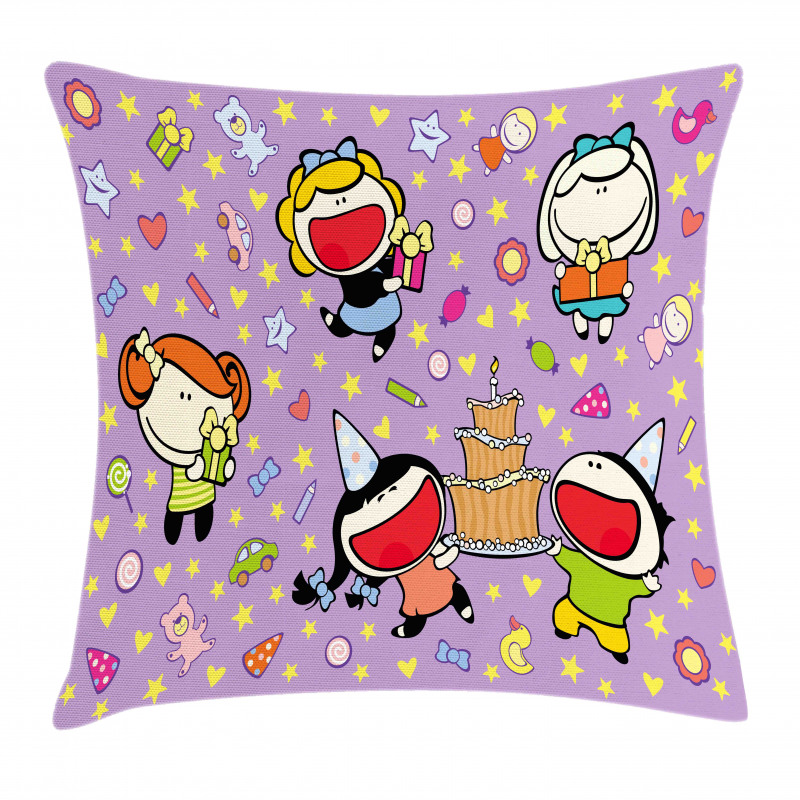 Children Birthday Pillow Cover