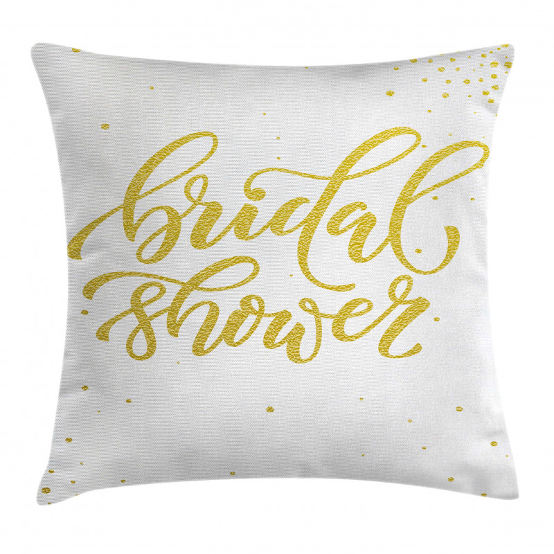 Bride Party Lettering Pillow Cover
