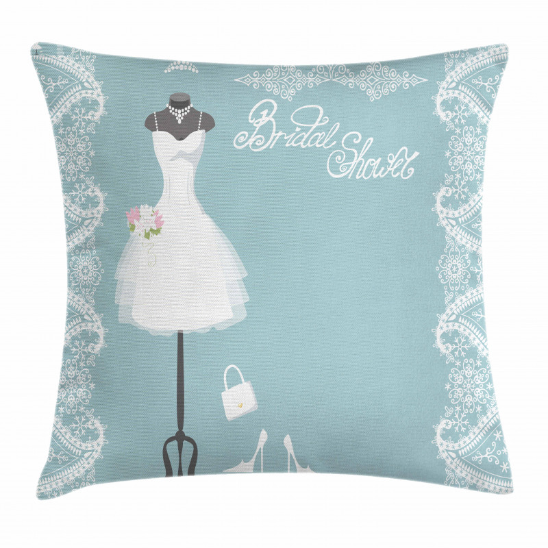 Vintage French Bride Pillow Cover