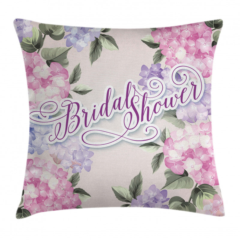 Bride Hydrangeas Pillow Cover