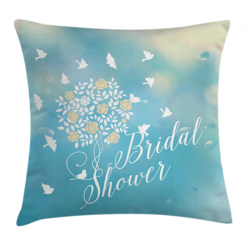 Clear Sky Flowers Pillow Cover
