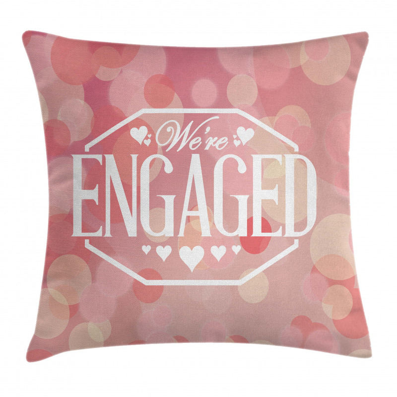 Engagement Card Pillow Cover