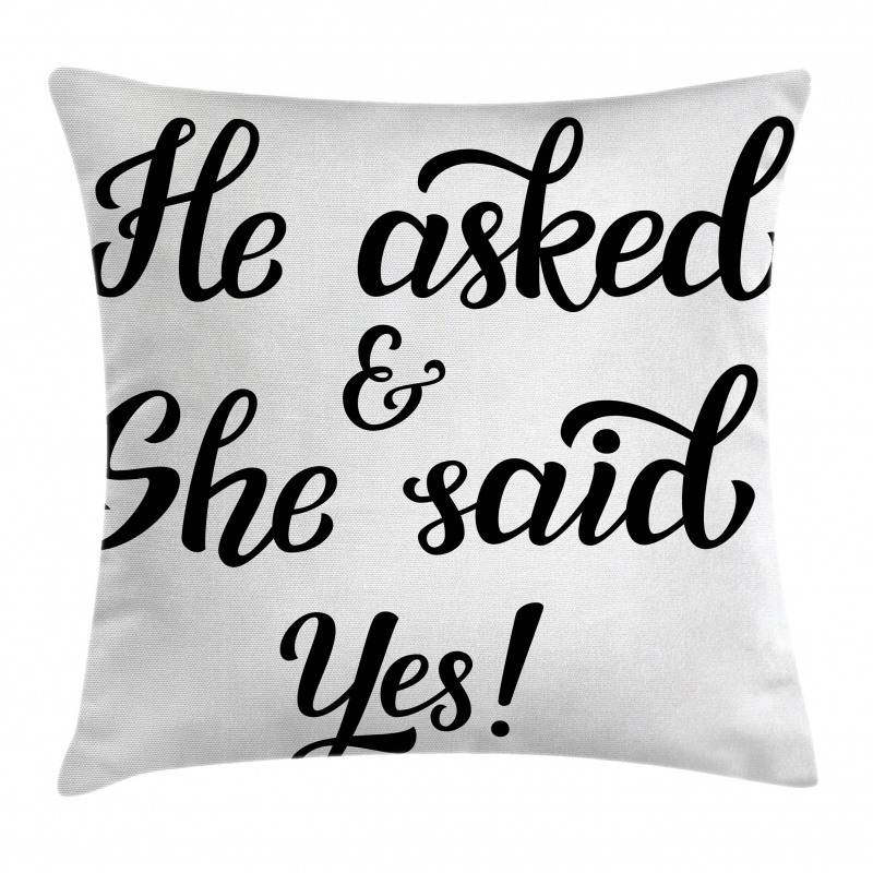 Wedding Engagement Pillow Cover