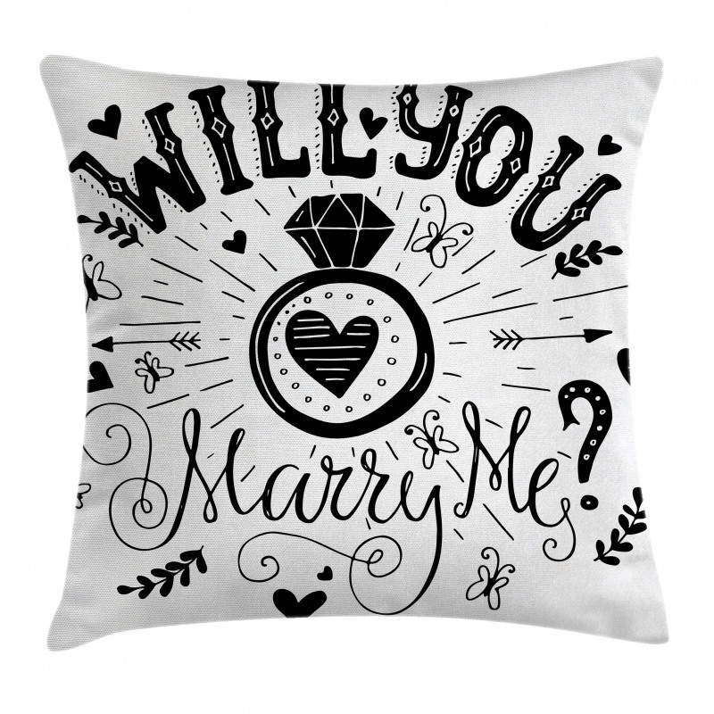 Hearts Marriage Pillow Cover