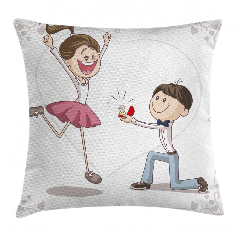 Romantic Couple Pillow Cover