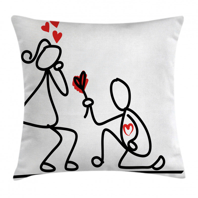 Wedding Proposal Pillow Cover