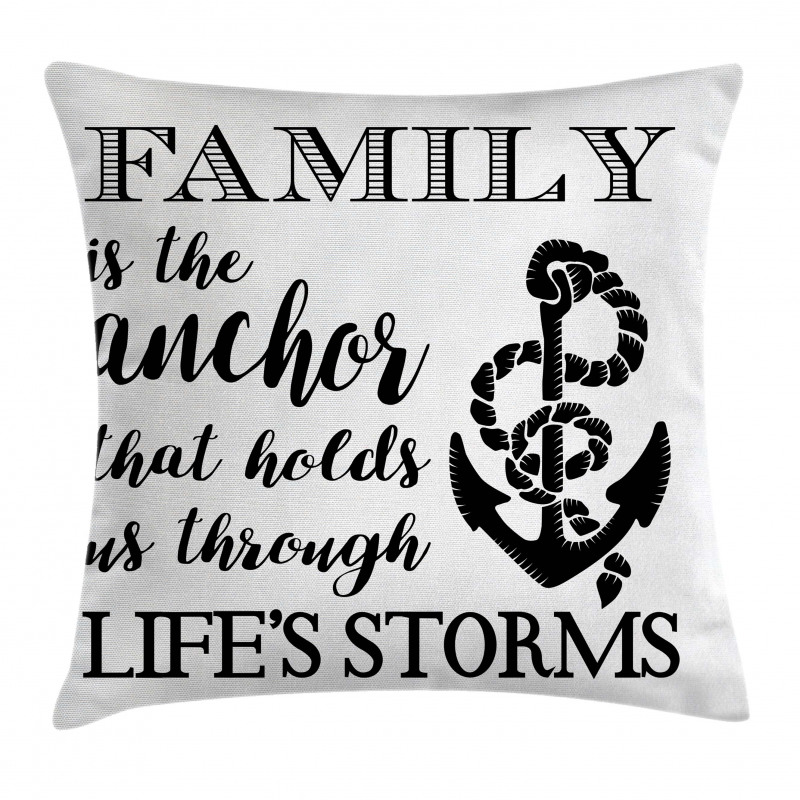 Family Anchor Pillow Cover