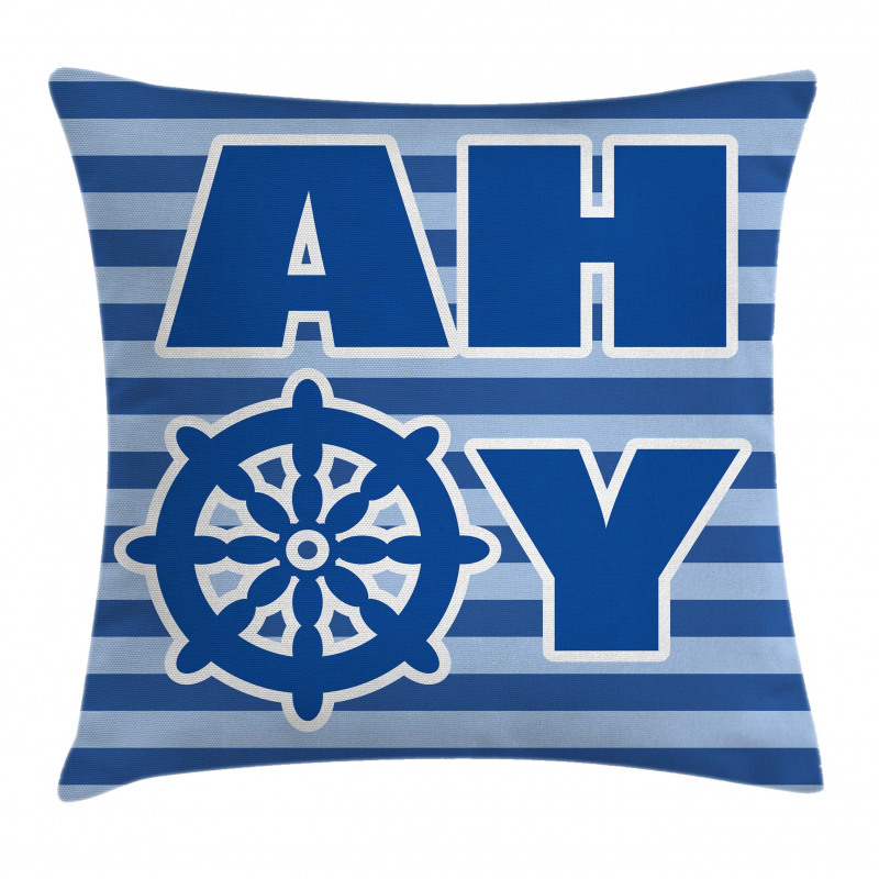 Nautical Wheel Pillow Cover