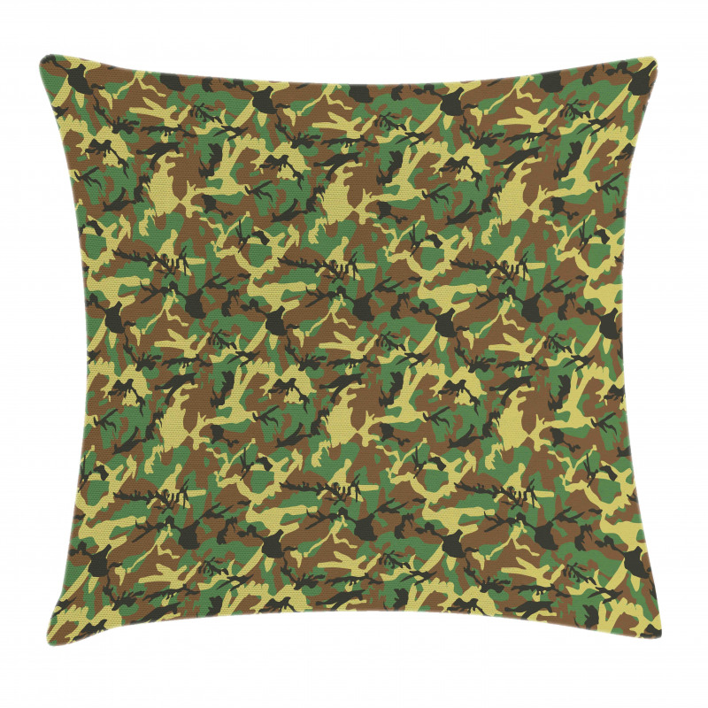 Woodland Abstract Jungle Pillow Cover