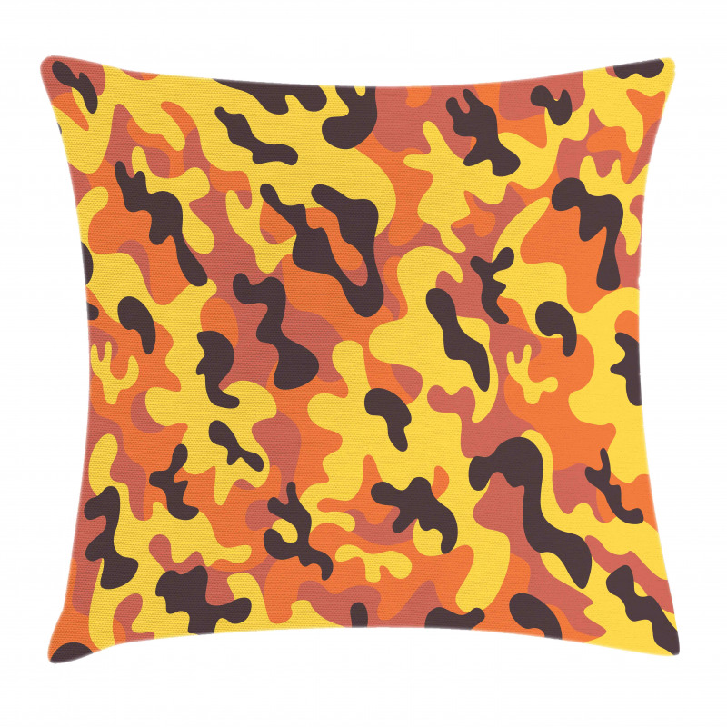 Lively Colorful Camo Art Pillow Cover