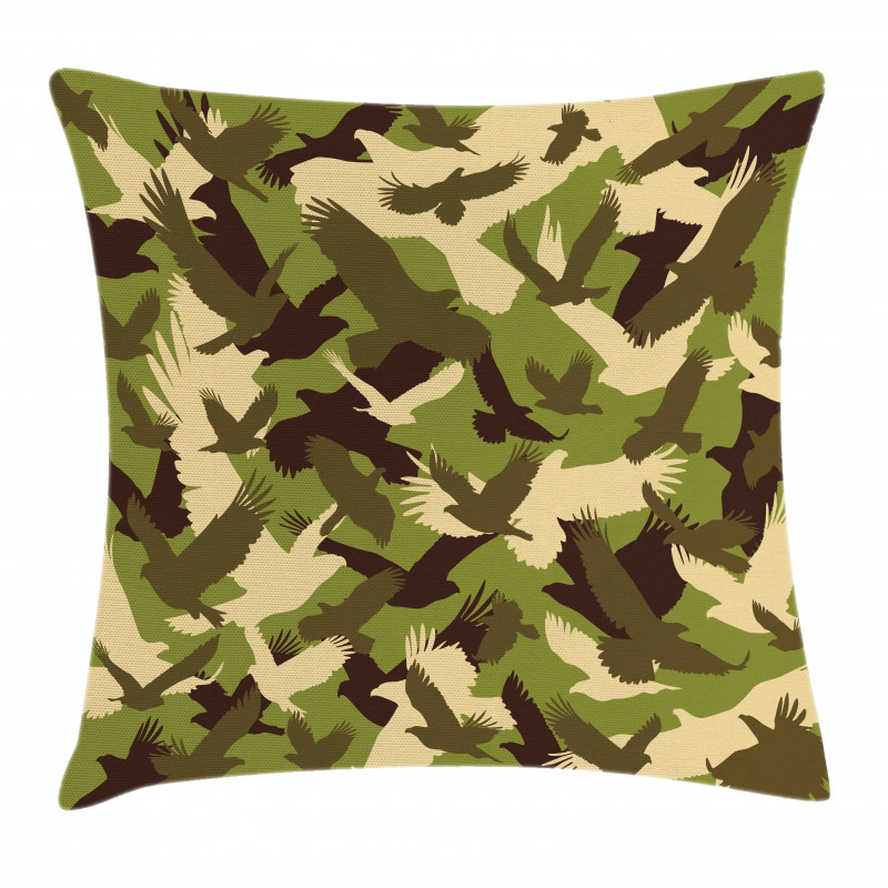 Open Wings Camouflage Pillow Cover