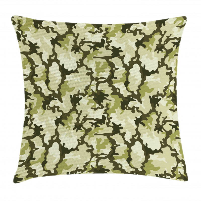 Jungle Camouflage Design Pillow Cover