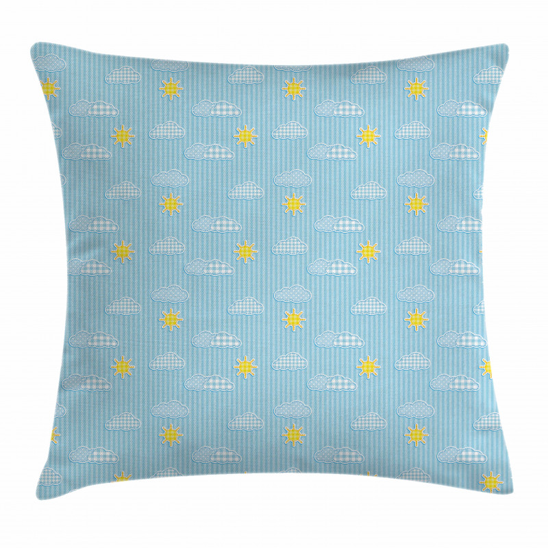 Clouds and Sun Pillow Cover