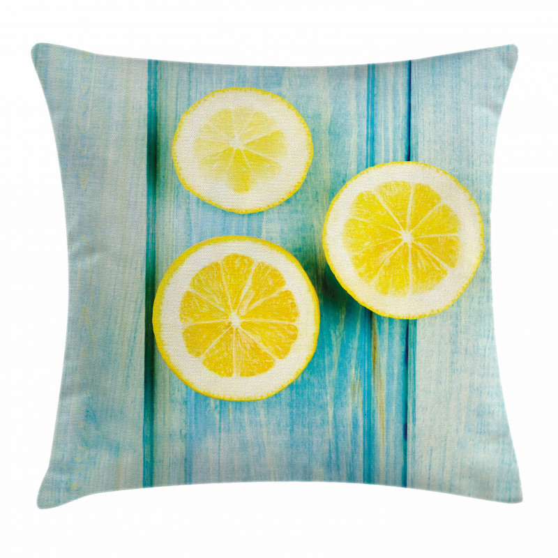 Juicy Slices Wood Pillow Cover