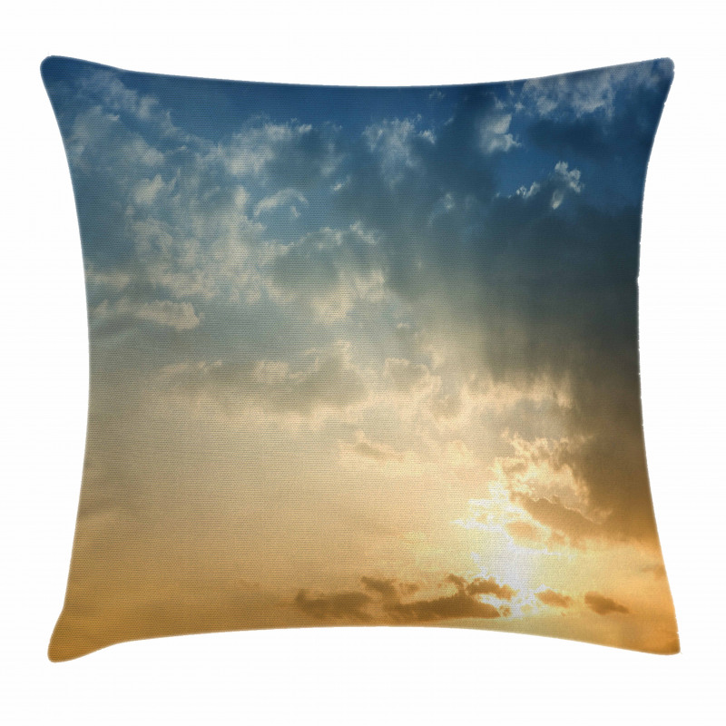 Sky Sun Rays Dusk Pillow Cover