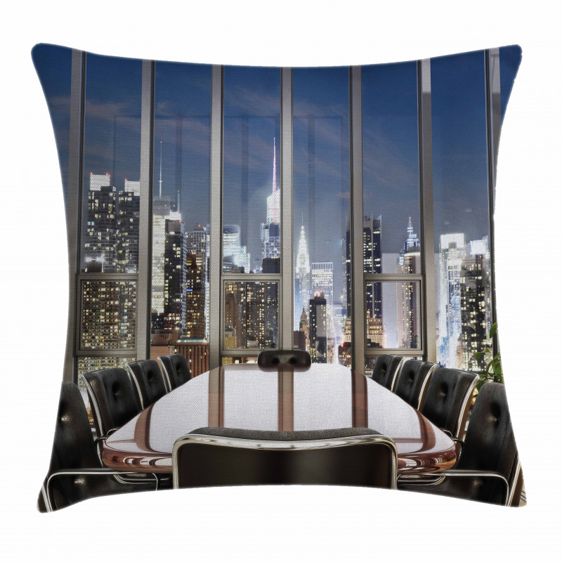 Business Room City Pillow Cover