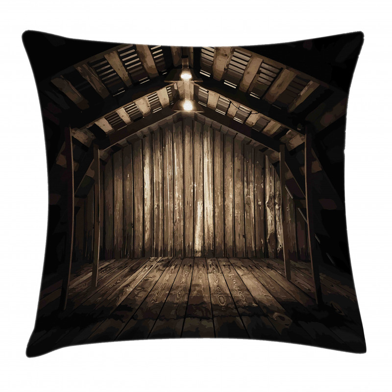 Wooden Cottage Pillow Cover