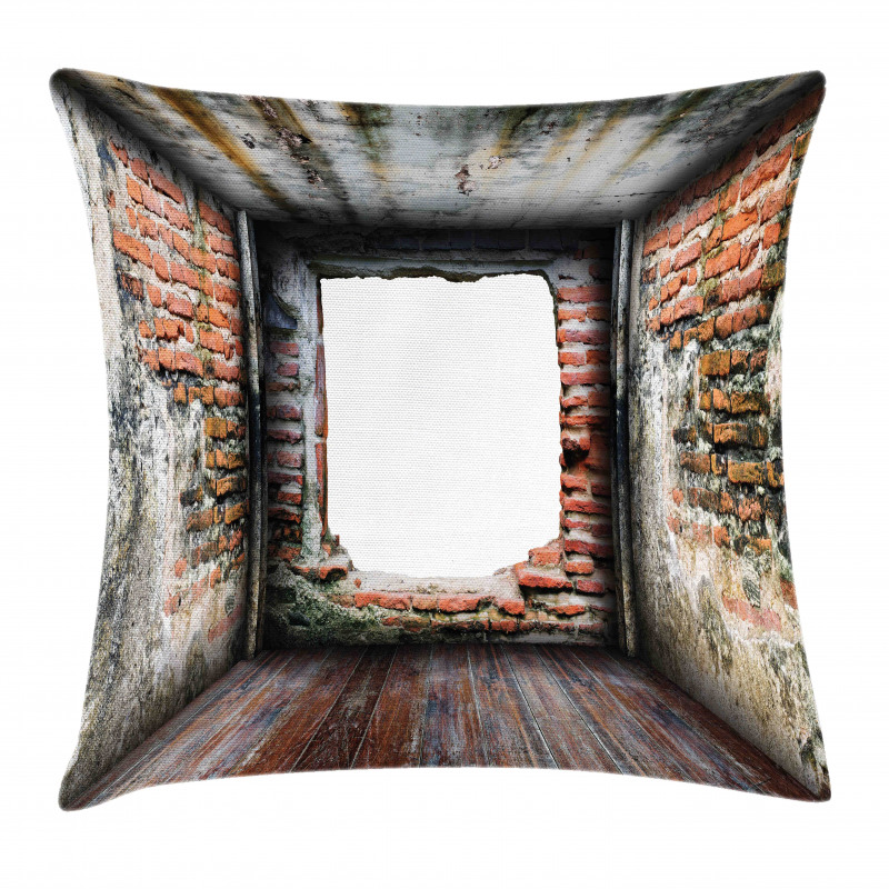 Abondoned Aged Interior Pillow Cover