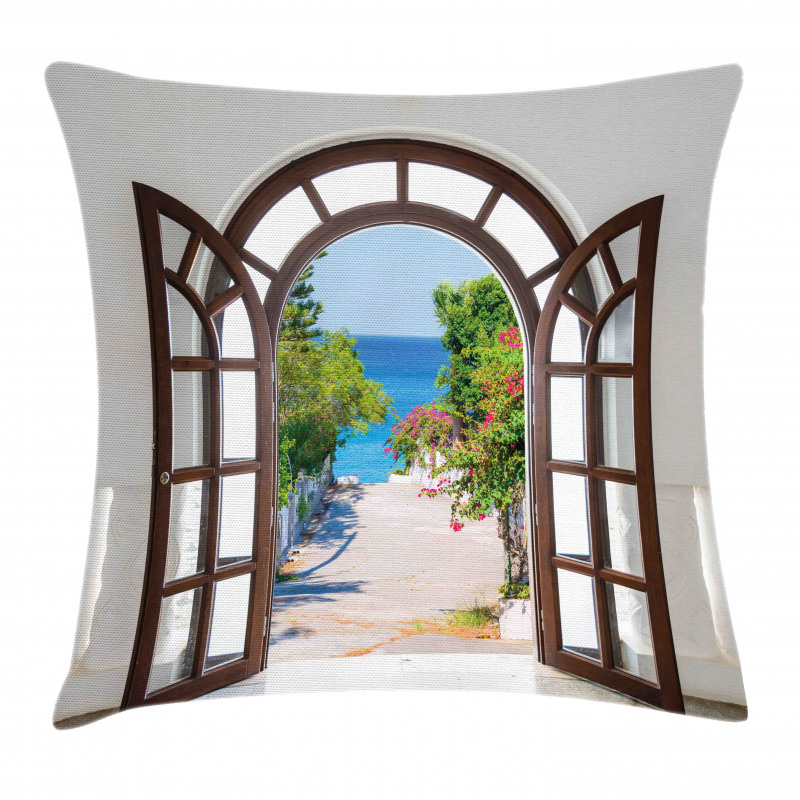 Summer Home in Garden Pillow Cover