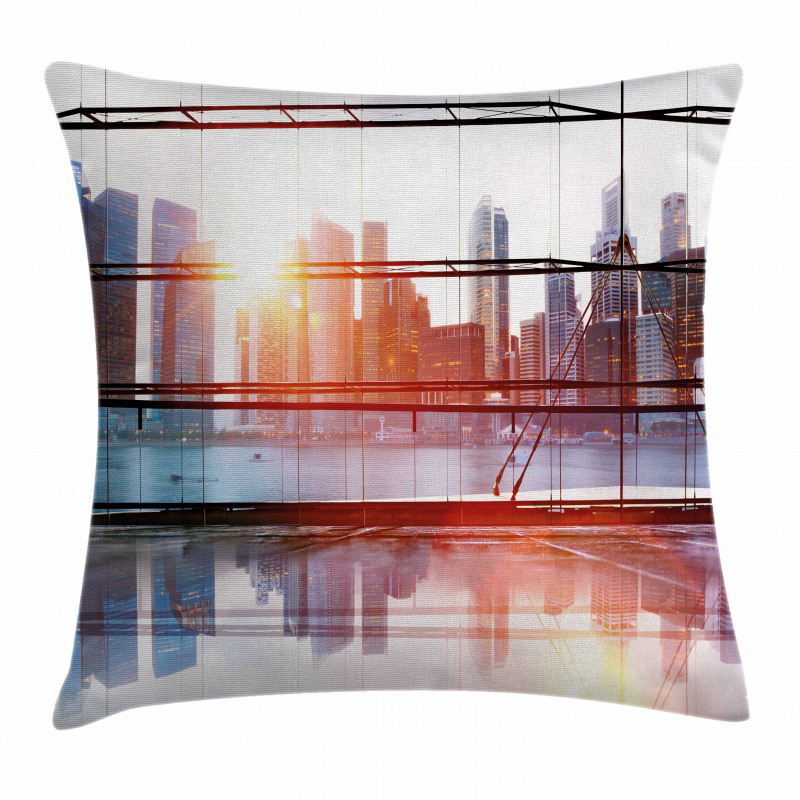 Airport Office Scenery Pillow Cover