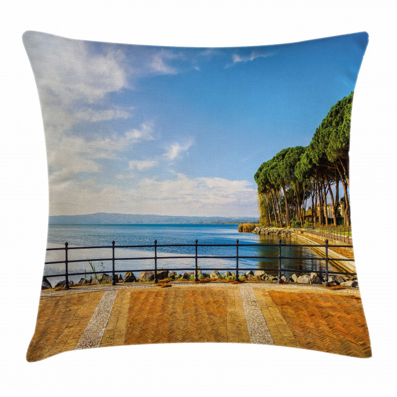 Bolsena Lake Italy View Pillow Cover