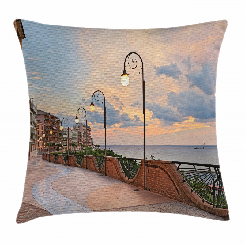 Dawn in Ortona Abruzzo Pillow Cover