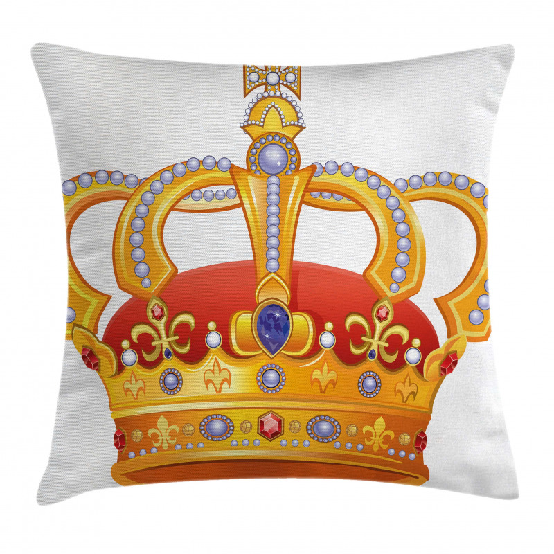 Majestic Royal Sign Crown Pillow Cover