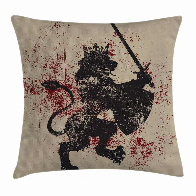 Courage Lion Pillow Cover