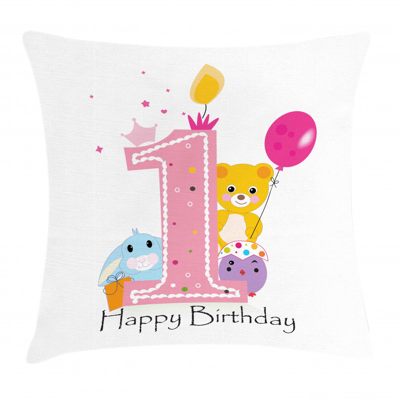 Princess Girl Party Pillow Cover