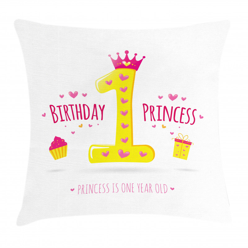 Princess Theme Party Pillow Cover