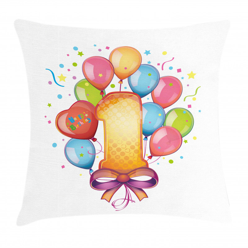 Vintage Kids Birthday Pillow Cover