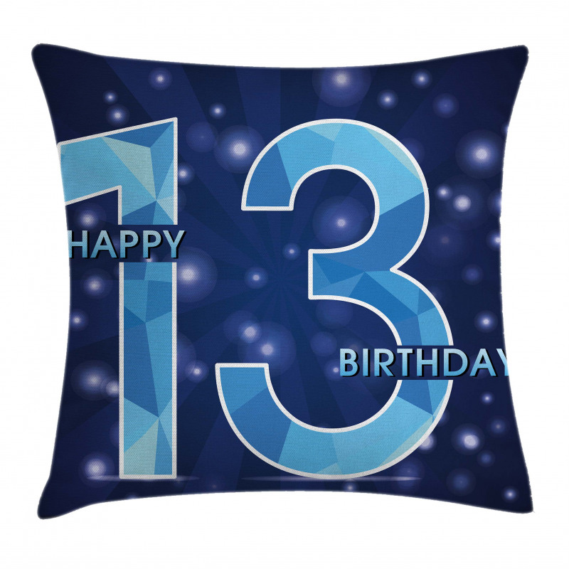 Polygon Effect Stars Pillow Cover