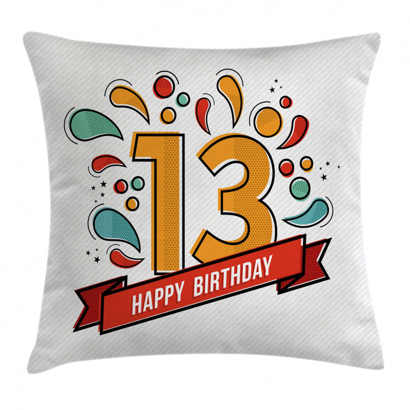 Line 13 Year Pillow Cover