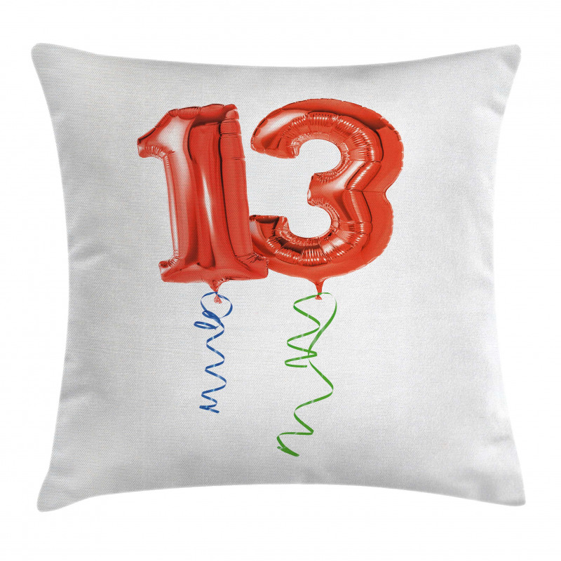 Red Balloons 13 Pillow Cover