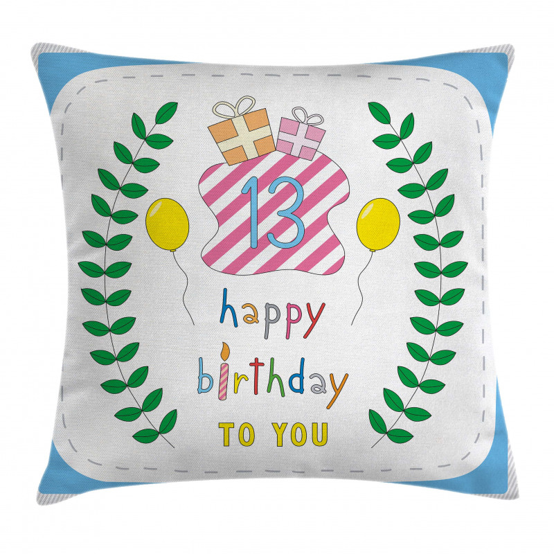 13th Birthday Gifts Pillow Cover