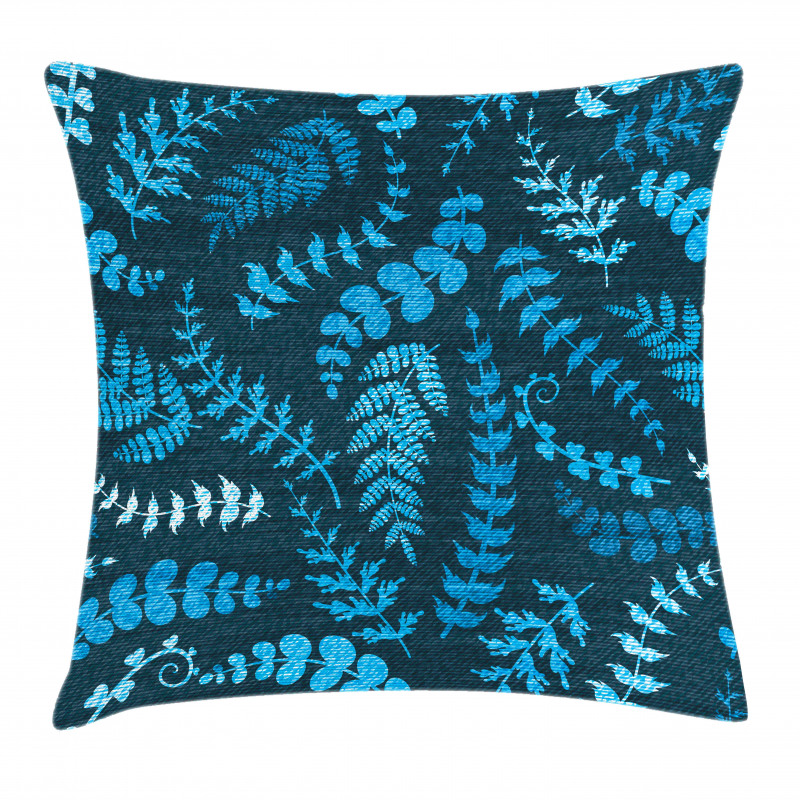 Floral Swirl Leaves Branch Pillow Cover