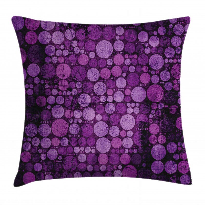 Vintage Grunge Circles Pillow Cover