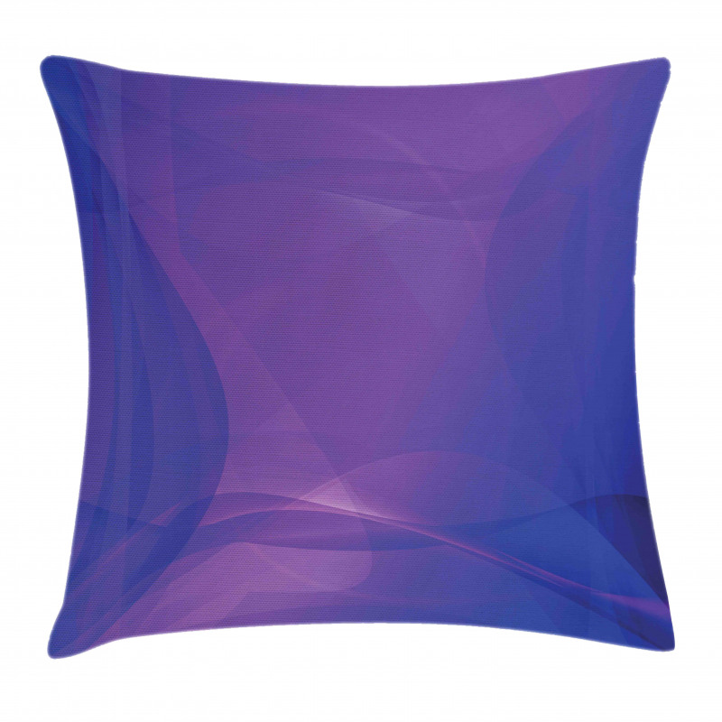 Indigo Wavy Modern Art Pillow Cover
