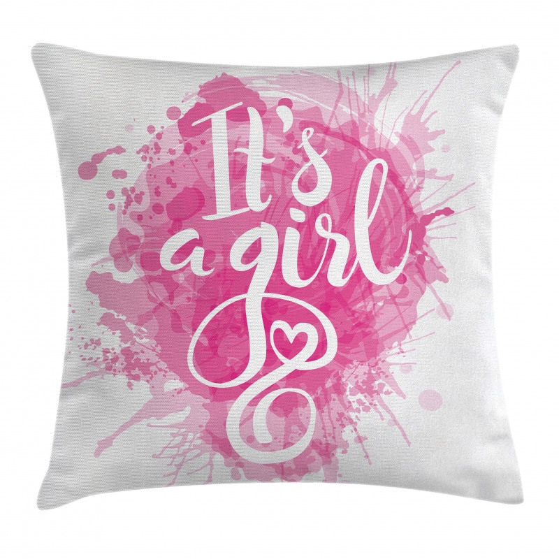 It's a Girl Baby Pillow Cover