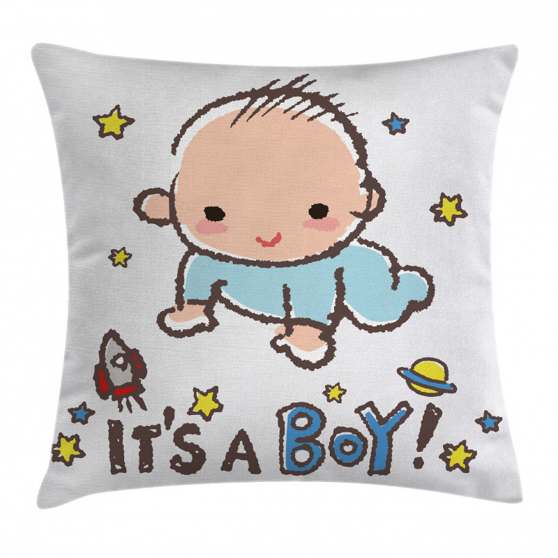 Baby Boy Gender Pillow Cover