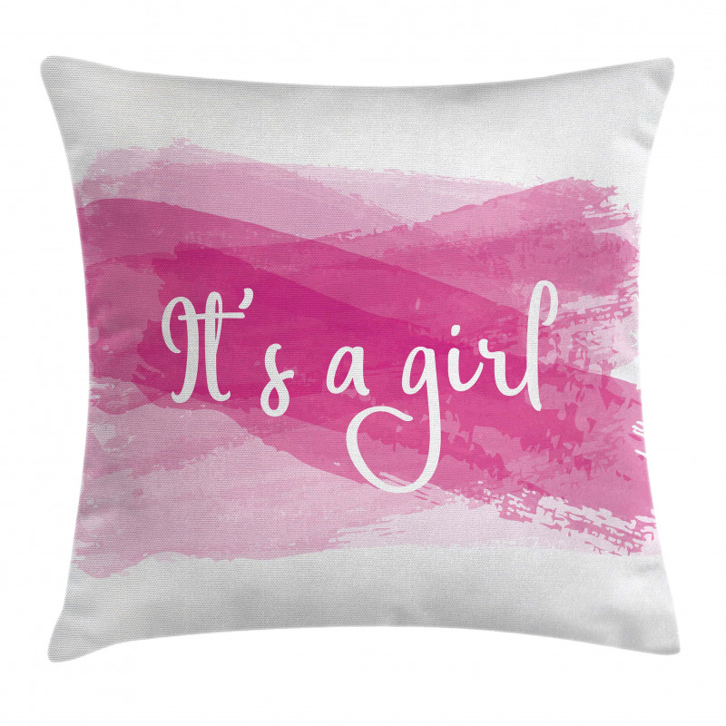Girls Baby Shower Pillow Cover