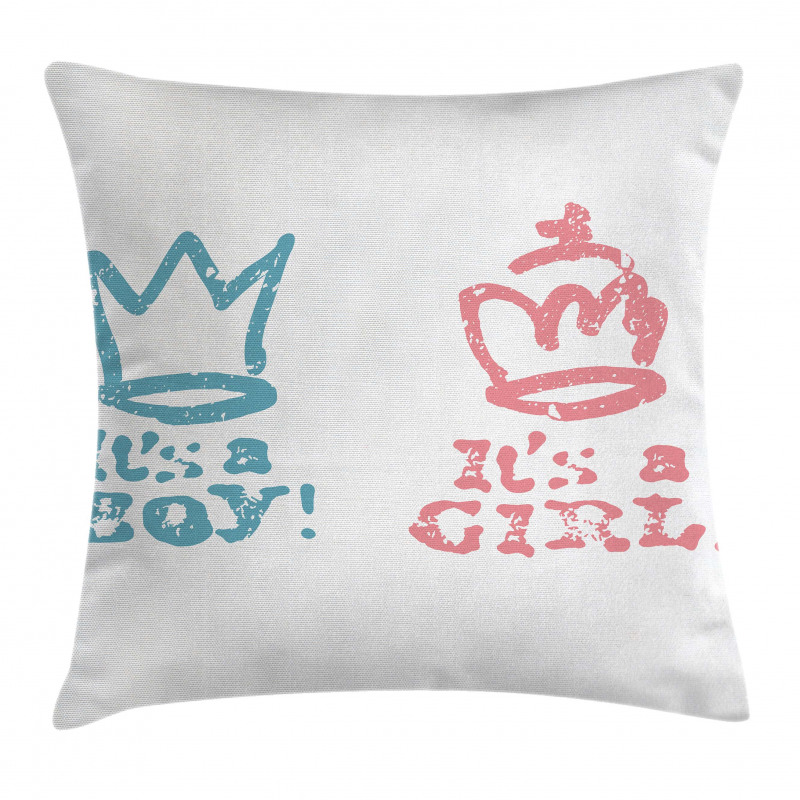 Girl Queen Boy King Pillow Cover