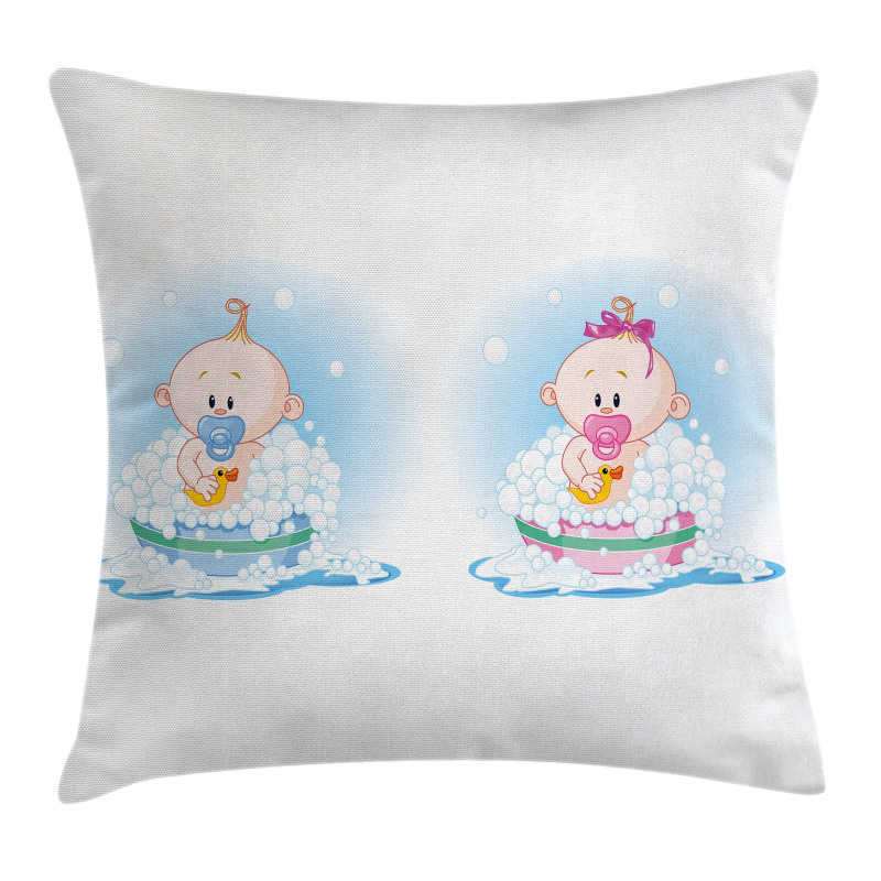 Girl Boy Bath Pillow Cover