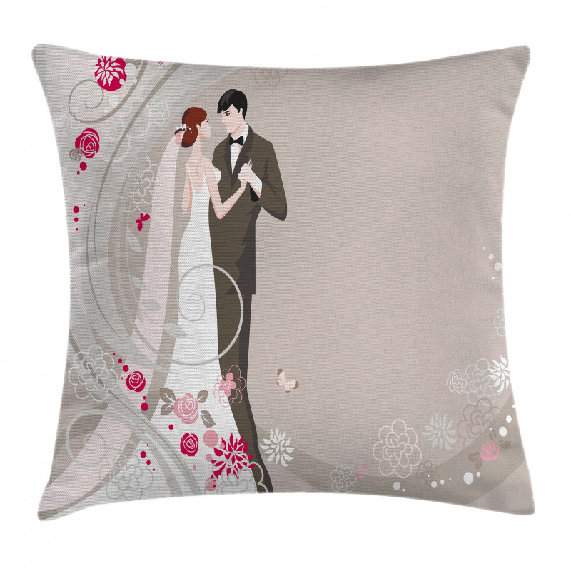 Ceremony Bride Groom Pillow Cover