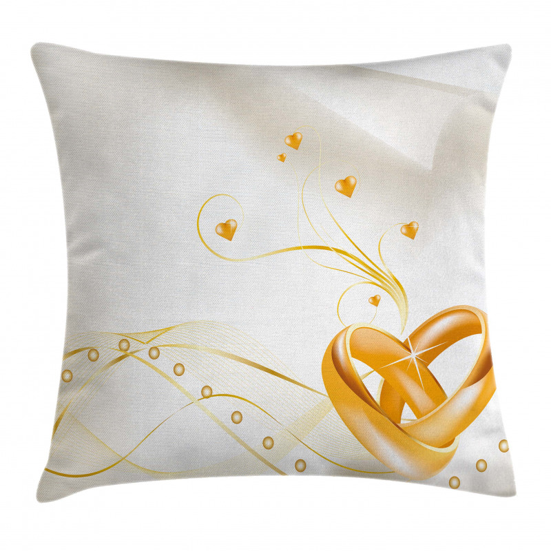 Rings Heart 3D Style Pillow Cover