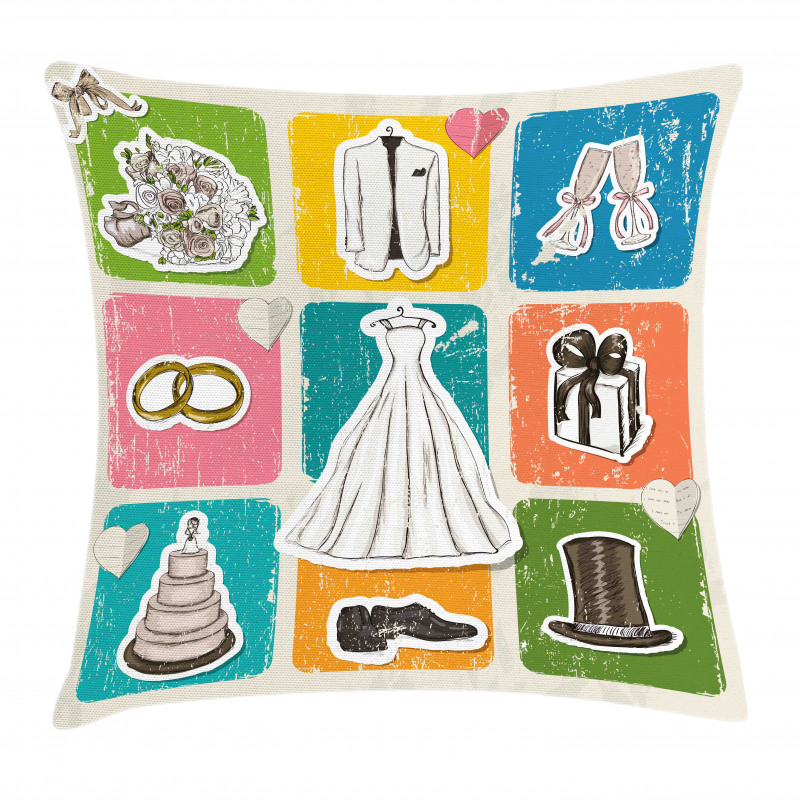 Wedding Theme Poster Pillow Cover
