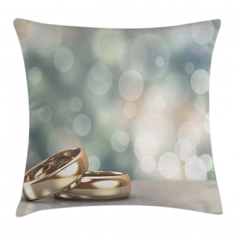 Rings Abstract Bokeh Pillow Cover